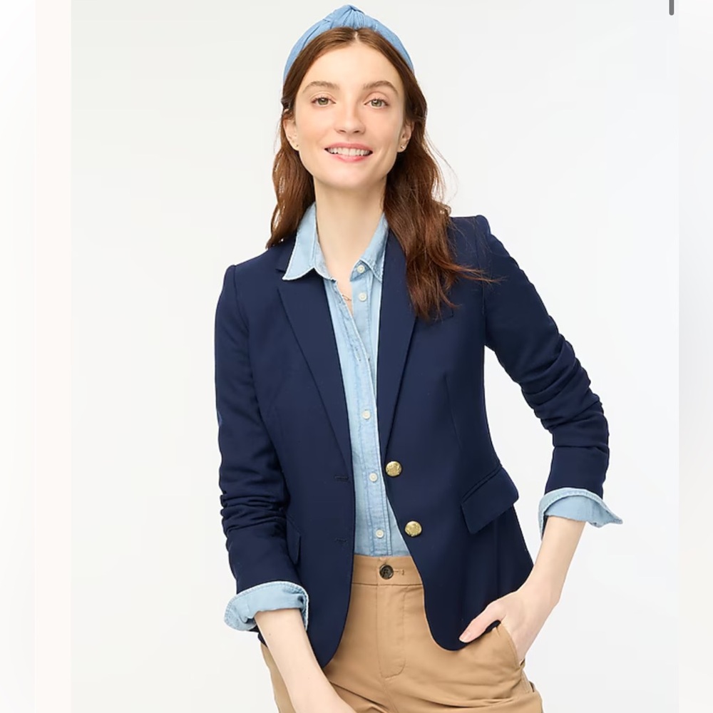J.Crew Navy Schoolboy Blazer